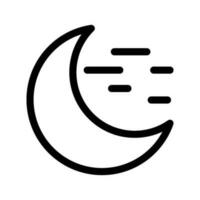 nuit mode icône vecteur symbole conception illustration