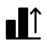 croissance icône vecteur symbole conception illustration