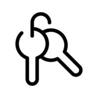 clés icône vecteur symbole conception illustration