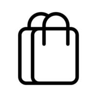 achats sac icône vecteur symbole conception illustration