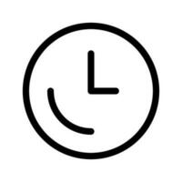 temps icône vecteur symbole conception illustration