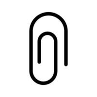 papier agrafe icône vecteur symbole conception illustration