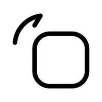 tourner droite icône vecteur symbole conception illustration