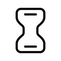 le sable minuteur icône vecteur symbole conception illustration