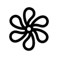 fleur icône vecteur symbole conception illustration