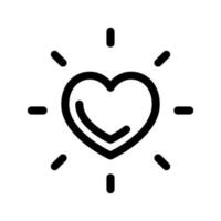cœur icône vecteur symbole conception illustration
