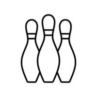 bowling frappant la victoire icône vecteur conception modèles