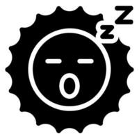 icône de glyphe endormi vecteur