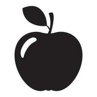 Pomme icône vecteur isolé sur Contexte. Pomme signe symbole pour la toile site et app conception.