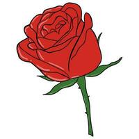 Rose fleur vecteur des illustrations