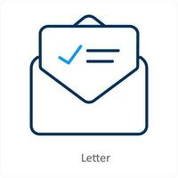 lettre et offre icône concept vecteur