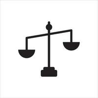 Balance icône vecteur illustration symbole