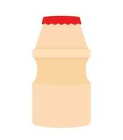 yaourt probiotique boisson bouteille icône dans Animé dessin animé vecteur illustration