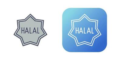 icône de vecteur halal