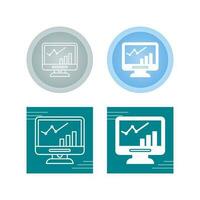 icône de vecteur de croissance lcd
