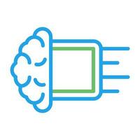 icône de vecteur d'apprentissage automatique