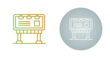 icône de vecteur de panneau de bannière