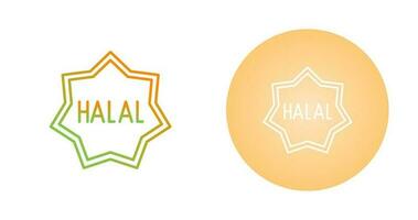 icône de vecteur halal