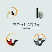 eid Al adha logo et symbole vecteur