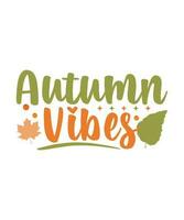l'automne ambiance logo avec feuilles et feuilles vecteur