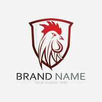 poulet logo coq et poule logo pour la volaille agriculture animal logo vecteur illustration conception