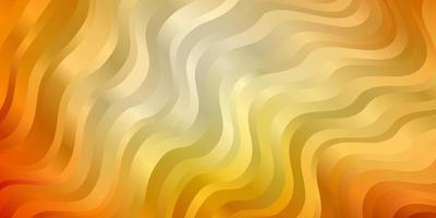 modèle vectoriel orange clair avec illustration colorée de courbes dans un style circulaire avec modèle de lignes pour la conception de votre interface utilisateur