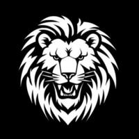 lion, noir et blanc vecteur illustration