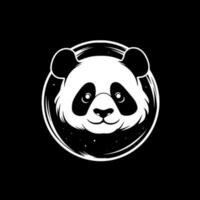 Panda - minimaliste et plat logo - vecteur illustration