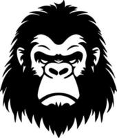 gorille, minimaliste et Facile silhouette - vecteur illustration
