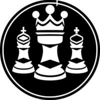 échecs, minimaliste et Facile silhouette - vecteur illustration