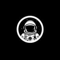 astronaute, noir et blanc vecteur illustration