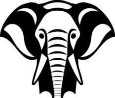 l'éléphant - minimaliste et plat logo - vecteur illustration