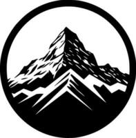 Montagne - minimaliste et plat logo - vecteur illustration