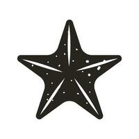 étoile poisson icône vecteur