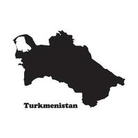turkménistan carte icône vecteur