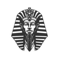 ancien Egypte Dieu, ancien logo ligne art concept noir et blanc couleur, main tiré illustration vecteur