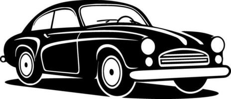 voiture, noir et blanc vecteur illustration