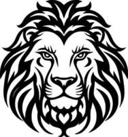 lion, noir et blanc vecteur illustration