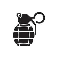 grenade icône logo vecteur illustration modèle conception.