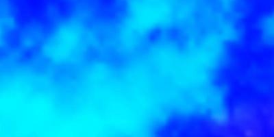 modèle vectoriel bleu rose clair avec illustration de nuages de ciel dans un style abstrait avec modèle de nuages dégradés pour sites Web