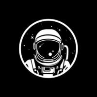 astronaute, noir et blanc vecteur illustration