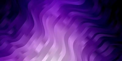 modèle vectoriel violet clair avec courbes illustration colorée avec motif de lignes courbes pour brochures dépliants