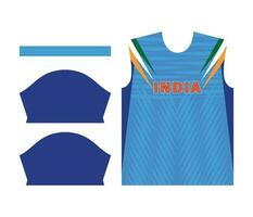 Inde criquet équipe des sports enfant conception ou Inde criquet Jersey conception vecteur