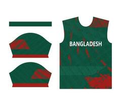 bangladesh criquet équipe des sports enfant conception ou bangladesh criquet Jersey conception vecteur