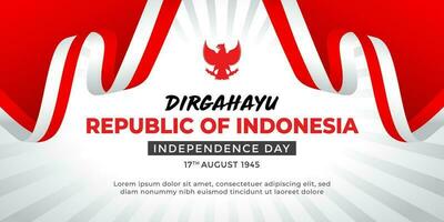 Indonésie indépendance jour, Indonésie liberté arrière-plans, Indonésie drapeau rouge blanc vecteur