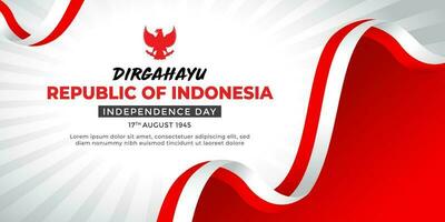 Indonésie indépendance jour, Indonésie liberté arrière-plans, Indonésie drapeau rouge blanc vecteur
