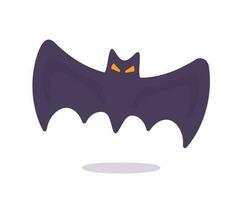 vampire chauve souris dessin animé effrayant fantôme chauve souris du sang sur Halloween vecteur