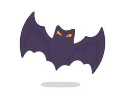 vampire chauve souris dessin animé effrayant fantôme chauve souris du sang sur Halloween vecteur