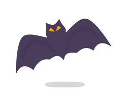 vampire chauve souris dessin animé effrayant fantôme chauve souris du sang sur Halloween vecteur