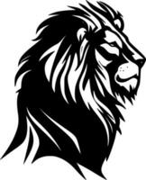 Lion - minimaliste et plat logo - vecteur illustration